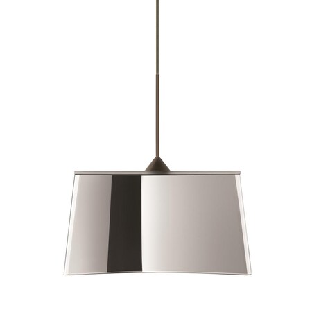 Besa Lighting Besa Groove Pendant Mirror-Frost Bronze 1x5W LED 1XC-6773MR-LED-BR